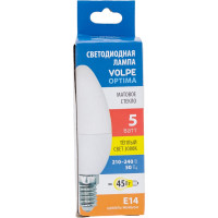 Светодиодная лампа Volpe LED-C37-5W/3000K/E14/FR/SLS UL-00008792
