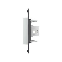 Розетка HDMI LIVOLO 1 пост цвет серый (механизм) VL-FCHD-2IP