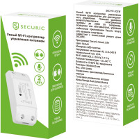 Умный беспроводной Wi-Fi контроллер управления питанием SECURIC 10А SEC-HV-301W