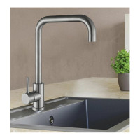 Смеситель Golden Fox, Ломонд д/кухни шар.с высоким изливом нержав.сталь 11331-FOX