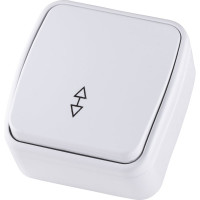 Переключатель белый, на 2 направления 1-клавишный TDM ELECTRIC, открытой установки IP20 10А серия "Дача" Народная SQ1824-0003