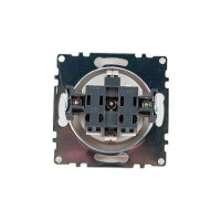 1-местная розетка STEKKER с заземлением (механизм), GLS16-7110-02, 250В, 16А с защитной шторкой, серия Катрин, 39596