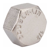 Латунная заглушка DOUBLE-LIN резьбовая с прокладкой в/р - 1/2" LL6163 (1/2")