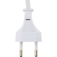 Кабель с ножным выключателем и евровилкой duwi 2м белый 28580 9