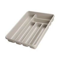 Лоток для столовых приборов COSMOPLAST 6-ти местный, 40x30x6 см, пластик, цвет ассорти 2142