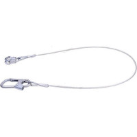 Удерживающая привязь с наплечными и набедренными лямками, Строп Б из стального троса с карабином Молот К1 УС 2 БЖ