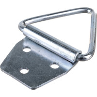 Дверной напольный ограничитель с фиксатором Левша 140 мм, черный У4-9560.Ч