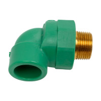 Комбинированный угол Banninger полипропиленовый, зеленый, 25x3/4 НР 7R21077511