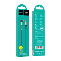 Аудио кабель Hoco Jack 3.5(M)/Jack 3.5(M), угловой, UPA02, 1м, черный, коробка 6957531025665