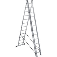 Алюминиевая 3-секционная лестница UFUK 3х12 ступеней 411312