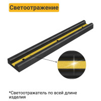 Демпфер стеновой резиновый ТЕХНОЛОГИЯ 1000x155x55 мм ДСР-1 00000003443