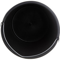 Строительное ведро Тара.ру 20 л, круглое, с металлической ручкой, черное 26222