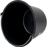 Строительное ведро Тара.ру 12 л, круглое, с металлической ручкой, черное 26238