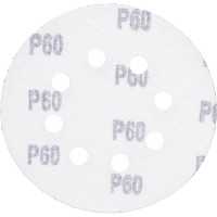 Шлифлист круглый 10 шт, 125 мм, Р60, 8 отверстий ВОЛАТ 80010-60