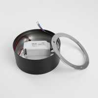 Накладной светильник со светодиодами FERON 28W, 1960Lm, черный (4000К), AL200 Simple matte, 48079