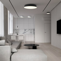 Накладной светильник со светодиодами FERON 28W, 1960Lm, белый (4000К), AL200 Simple matte, 48078