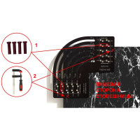 Радиусный шаблон для скругления углов R 100-300 мм BM-024