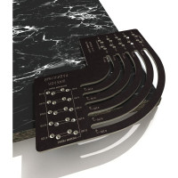 Радиусный шаблон для скругления углов R 100-300 мм BM-024