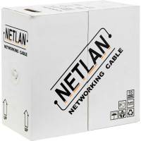 Кабель NETLAN U/UTP 4 пары, Кат.5e, одножильный, CCA, внешний, 305м CCA-UU004-5E-PE-BK