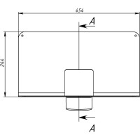 Парапетная воронка для полимер-битумной изоляции с угловым отводом Fachmann VC-PP 100x100x650 мм 01.180