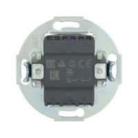 1-клавишный выключатель LK Studio Vintage схема 1, 16А, 250В, белый 880104-1