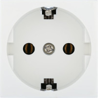 Розетка LK Studio с заземляющим контактом, без шторок, белый, LK45 851304-1