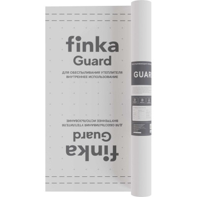 Обеспыливающая мембрана для межкомнатных перегородок Finka Dedusting 1,6x62,5 м, 100 кв.м FMD100