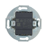 1-клавишный переключатель LK Studio на 2 направления (сх.6) 16 A, 250 B, белый, LK Vintage 880304-1