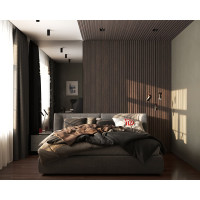 Рейка интерьерная ударопрочная влагостойкая Decor-Dizayn венге 40x15x3000 мм 618-93SH