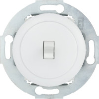 1-рычажковый переключатель LK Studio на 2 направления (сх.6) 16 A 250B, белый, LK Vintage 880804-1