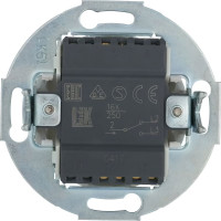 1-рычажковый переключатель LK Studio на 2 направления (сх.6) 16 A 250B, белый, LK Vintage 880804-1
