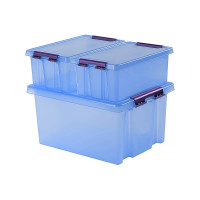 Контейнер с крышкой HONEYCOMB 10 л, серия HOME, прозрачно-голубой M-H10-00.06new