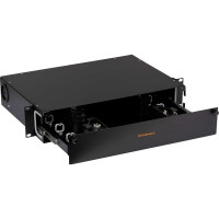 Оптический органайзер NIKOMAX 19", 2U, металлический, NMC-OKFP-SL-2U-BK