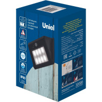 Садовый светильник на солнечной батарее Uniel, с датчиком движения USL-F-163/PT120 SENSOR UL-00003134