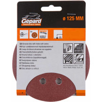 Шлифлист круглый самосцепляющийся 5 шт, 125 мм, Р240 Gepard GP5001-240