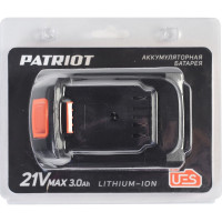 Батарея аккумуляторная PB BR 21V(Max) Li-ion UES 3.0 Ah, тонкая зарядка Patriot 180301123
