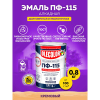 Эмаль OLECOLOR ПФ-115 кремовый, 0.8 кг 4300000207