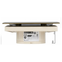 Вытяжной бесшумный вентилятор для ванной MMOTORS JSC ММР 100 пластик золото, тонкий 0733