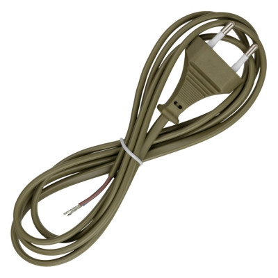 Шнур с плоской вилкой TDM ELECTRIC ШУ02 ШВВП 2x0,75мм2 1,7 м. бронза SQ1305-0013