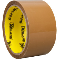 Упаковочная клейкая лента XGLASS коричневая, 50 мм х 150 м, 43мкм 160079