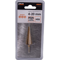 Сверло ступенчатое 4-20 мм FASTER TOOLS 6647