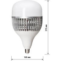 Лампа светодиодная T-150 Вт-230 В-6500 К–E27 170x295 мм НАРОДНАЯ TDM ELECTRIC SQ0340-1641