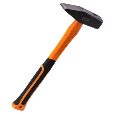 Молоток строительный (слесарный) TDM ELECTRIC 600 гр, кованый, с усиленной прорезиненной фиберглассовой рукояткой "Алмаз" SQ1036-0114