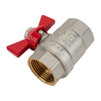 Кран шаровой KROMWELL (ручка-бабочка) 3/4" внутренняя - внутренняя резьба EU.YT1284040 34_k