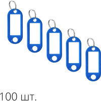 Брелок для ключей ТПК Технологии Контроля 100 шт, цвет синий 24150