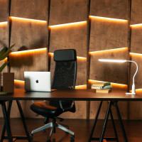 Светильник настольный светодиодный на струбцине TLD-572 White/LED/500Lm/4500K/Dimmer Uniel UL-00008663