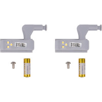 Светодиодный светильник Uniel пушлайт на петлю в кухонный шкаф ULK-C02 23A GREY SET2 UL-00008933