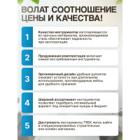 Набор инструментов ВОЛАТ 1/4, 1/2 6 граней 94 предмета 18510-94 ЦВ-0022307525