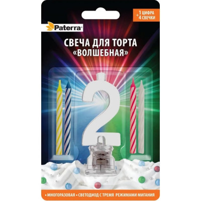 Paterra Свеча для торта 