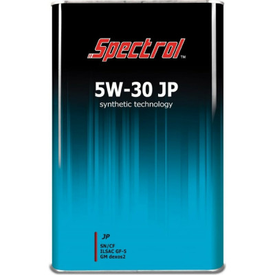 Spectrol Спектрол JP 5W-30 масло мот синт. 4л 9530